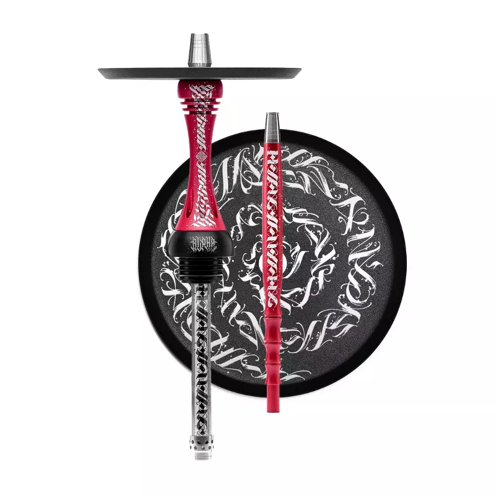 Alpha Hookah Model X Artist Collection red matte