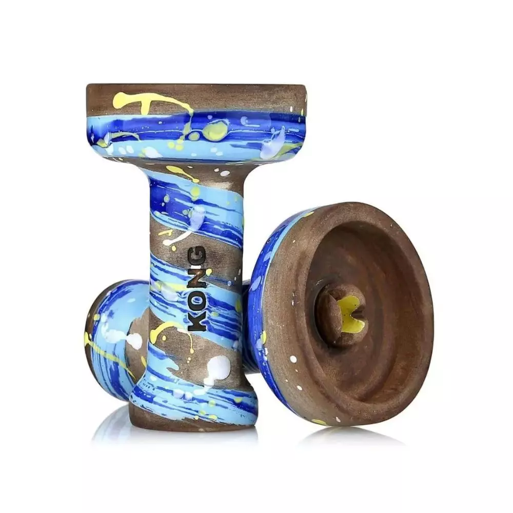 Kong Phunnel Space Hookah Bowl Blue Van Gogh