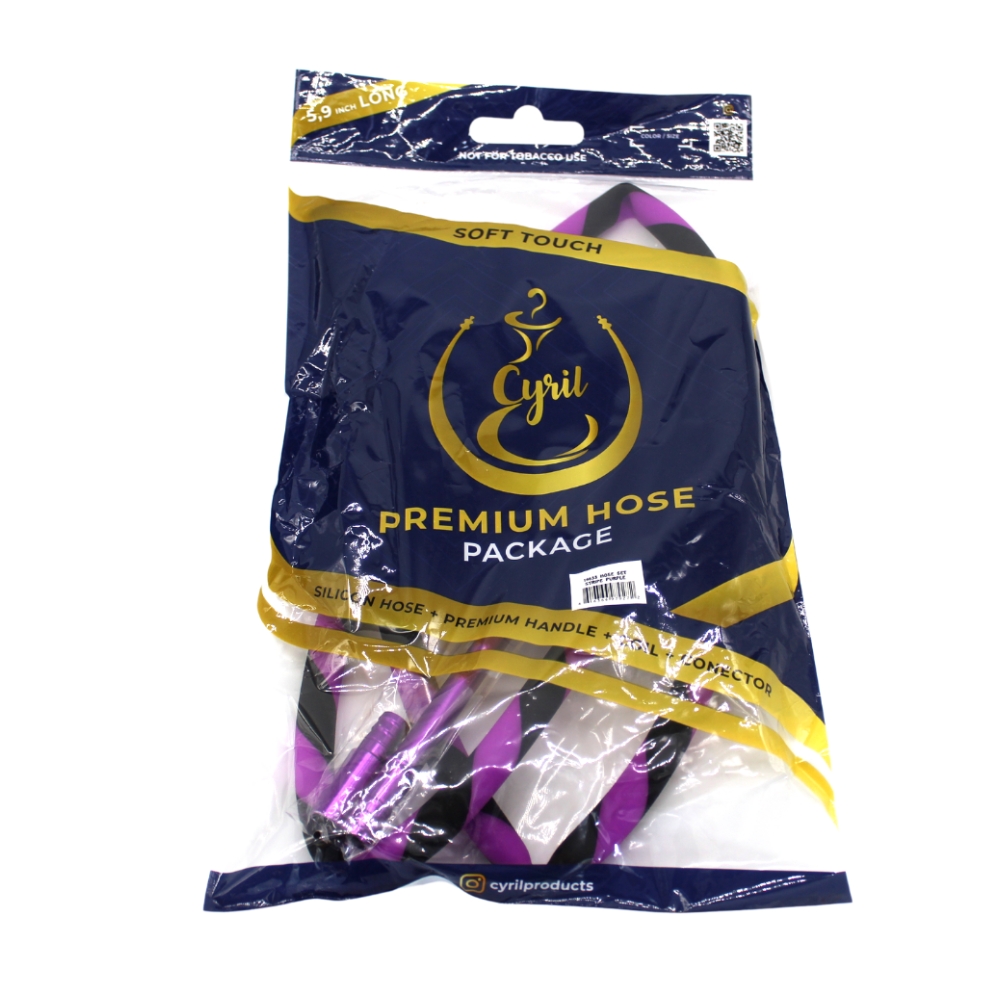 Hose Set Stripe Hookah purple