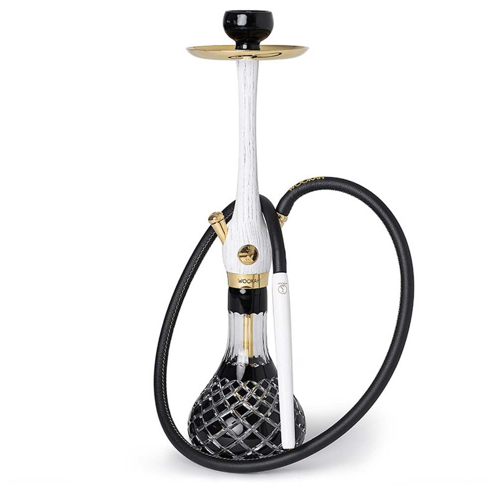Wookah Gold Plated 24 k Gt Hookah White