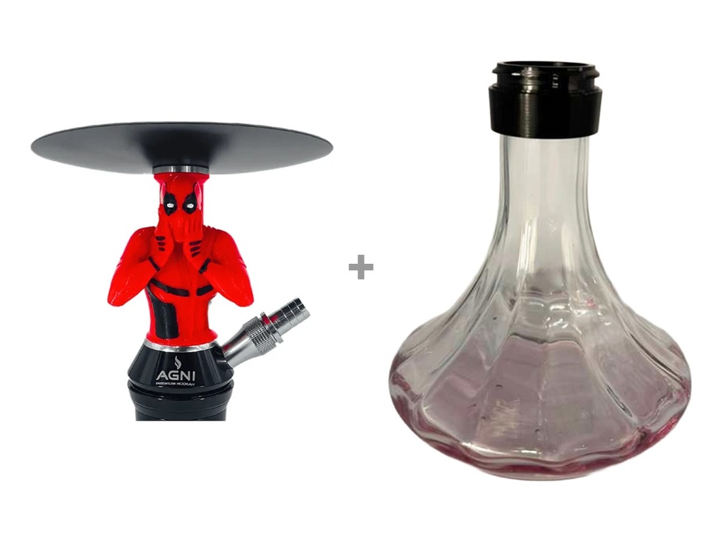 Agni Mystic Anime 3D Hookah - Red / Deadpool