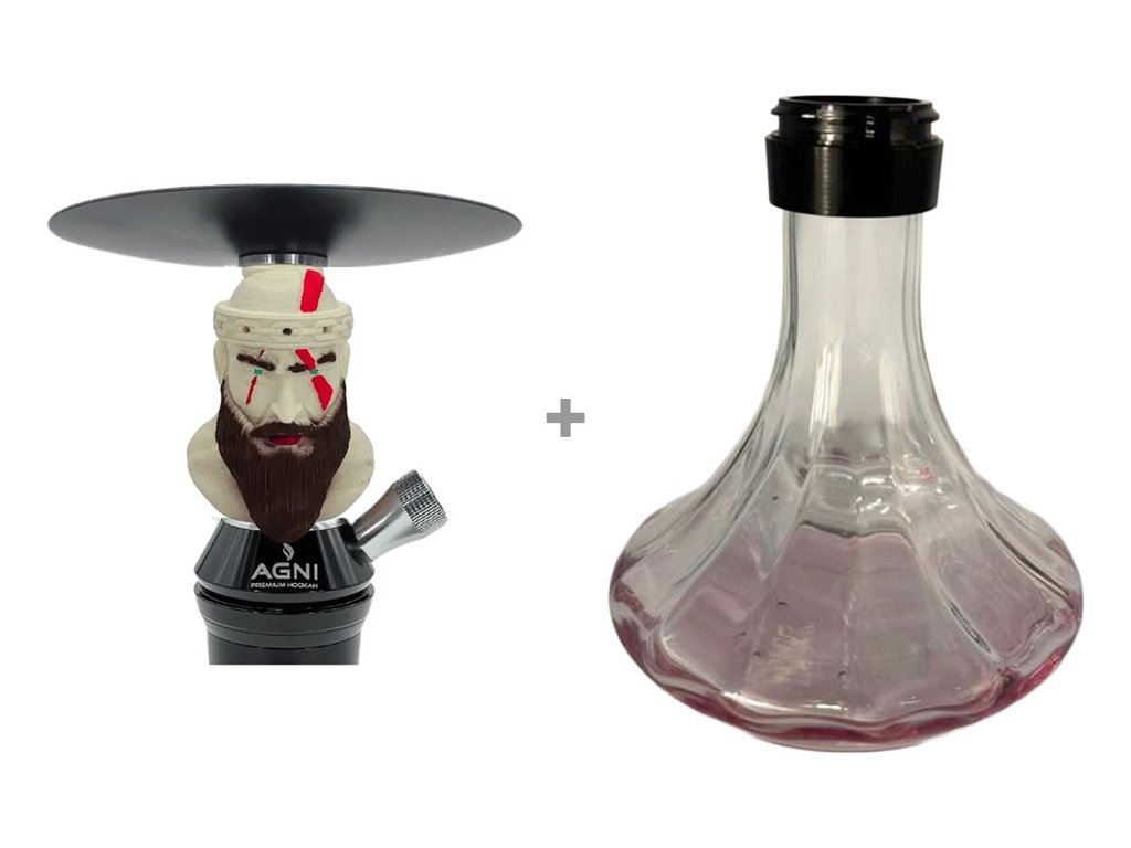 Agni Mystic Anime 3D Hookah - Red / Kratos
