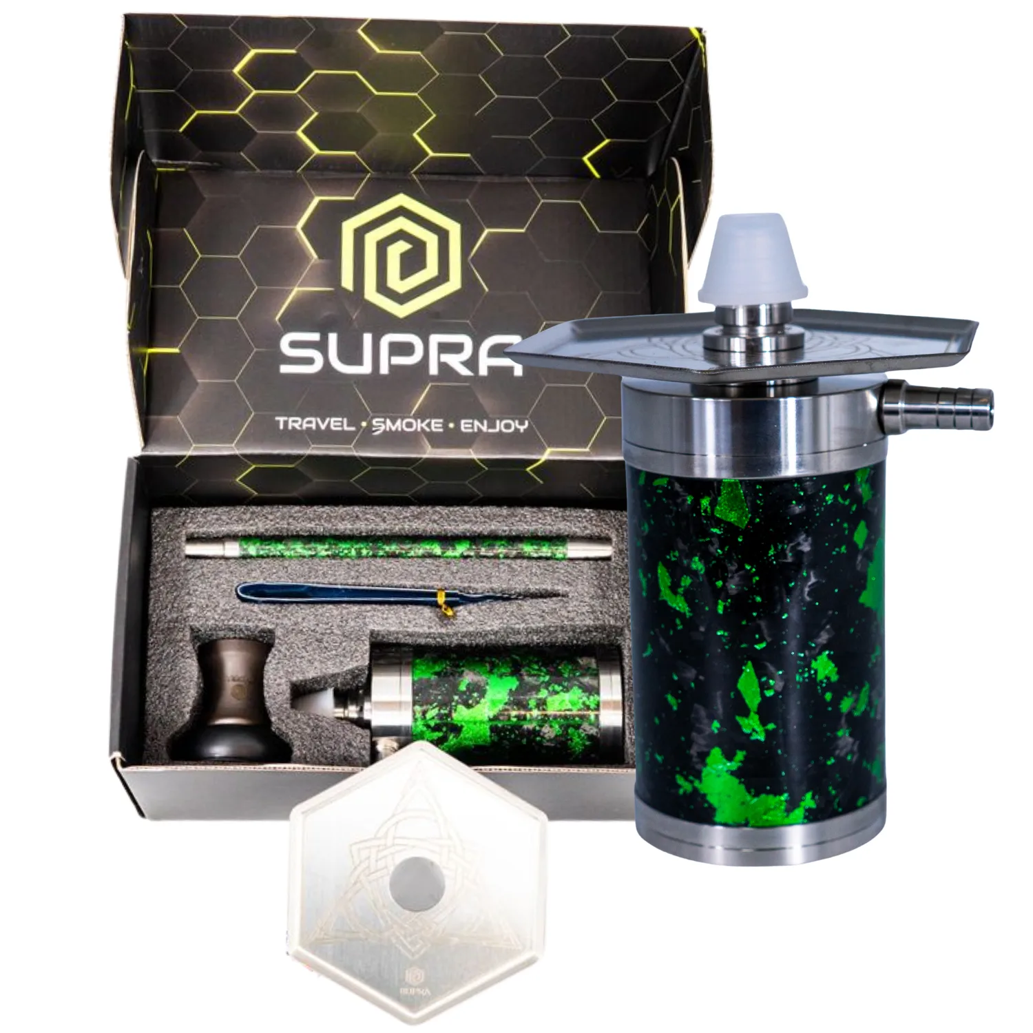 supra hexa green silver