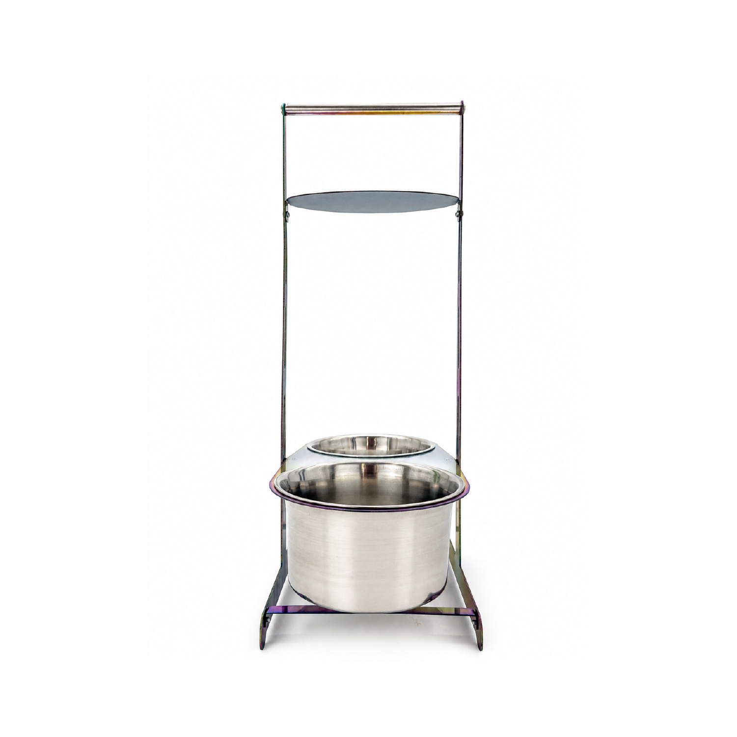 Double Bowl Charcoal Basket-rainbow2