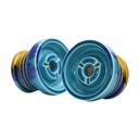 Kolos X Phunnel Hookah Bowl blue yellow