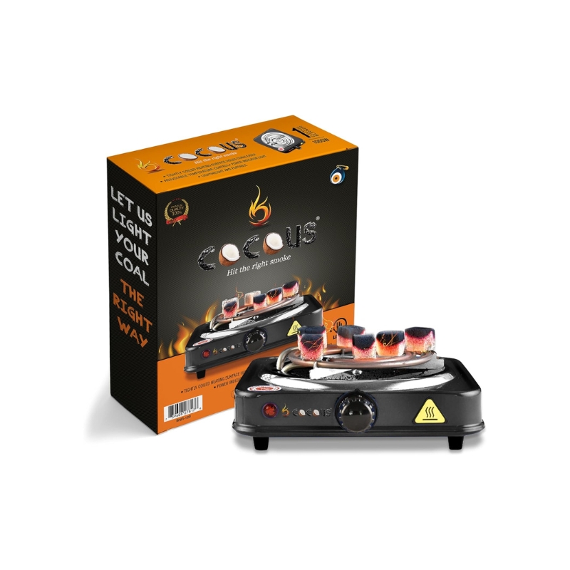 [CSBURN1000W-BK] Cocous Hookah Coal Burner 1000W (Black)