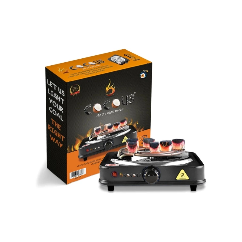 [CSBURN1000W-BK] Cocous Hookah Coal Burner 1000W (Black)