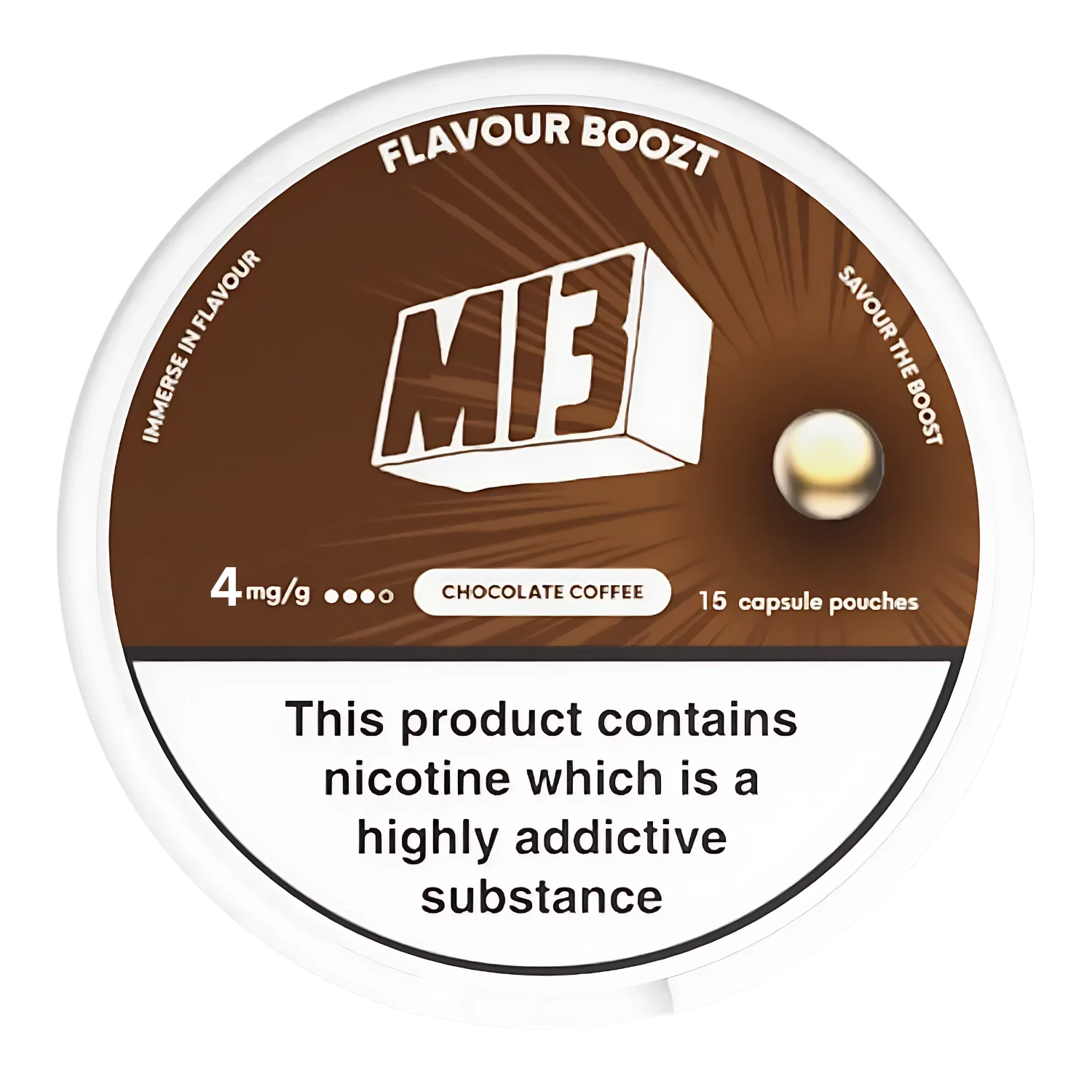 [NPM13-CC] Nicotine Pounches M13 Boozt 4mg (Chocolate Coffee)