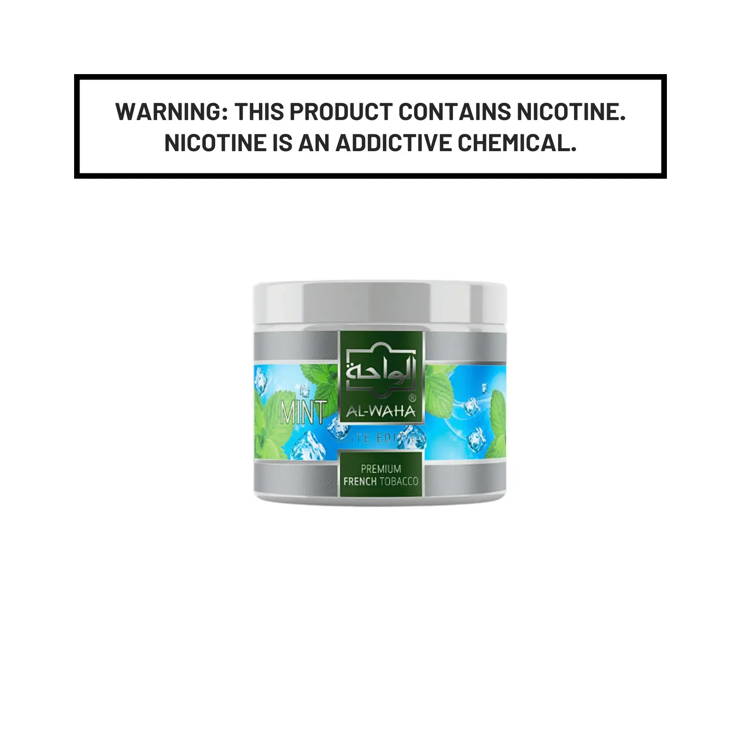 [ALWAHA200-MI] Al-Waha Premium Tobacco 200g (Mint Ice)