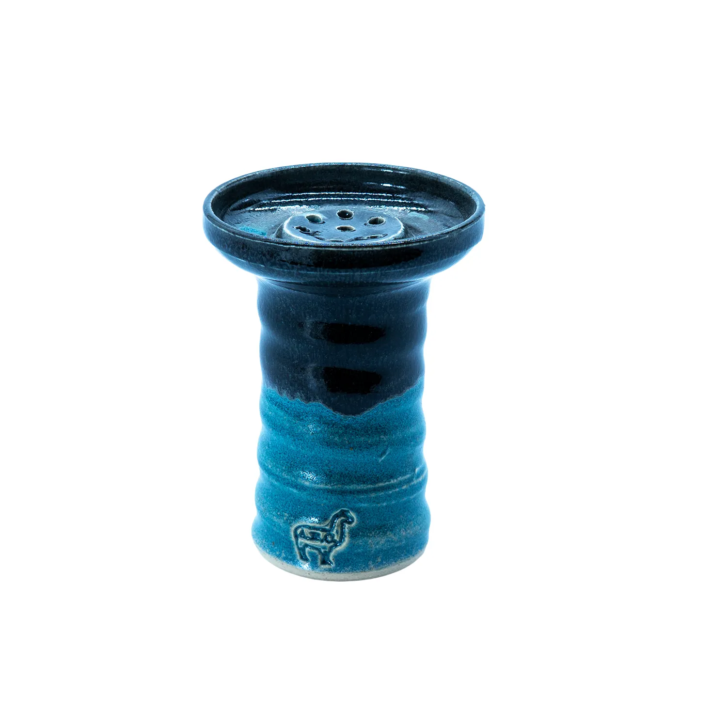 [HAPBWSY-BB] Hand Thrown Symphony Alpaca Bowl (Blue-Black)