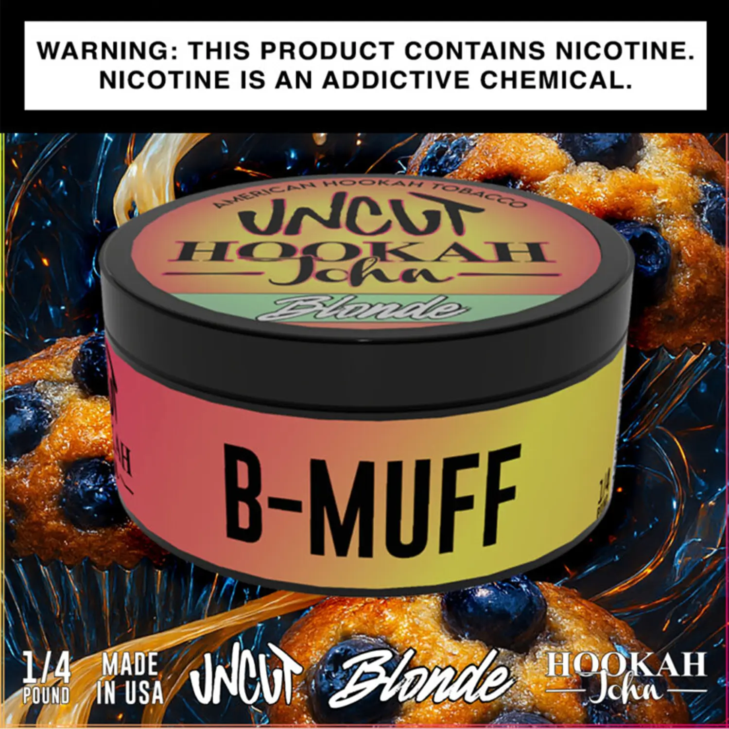 [UNBD-BMUFF] Uncut Blonde Tobacco 1/4 lb (B-MUFF)