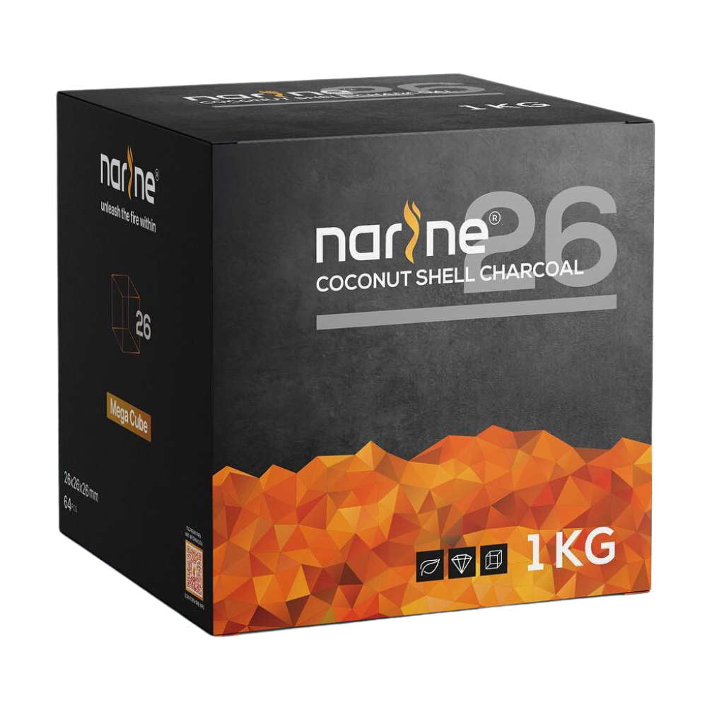 [Nar-2872] Narine Coco Charcoal 26 mm 1kg