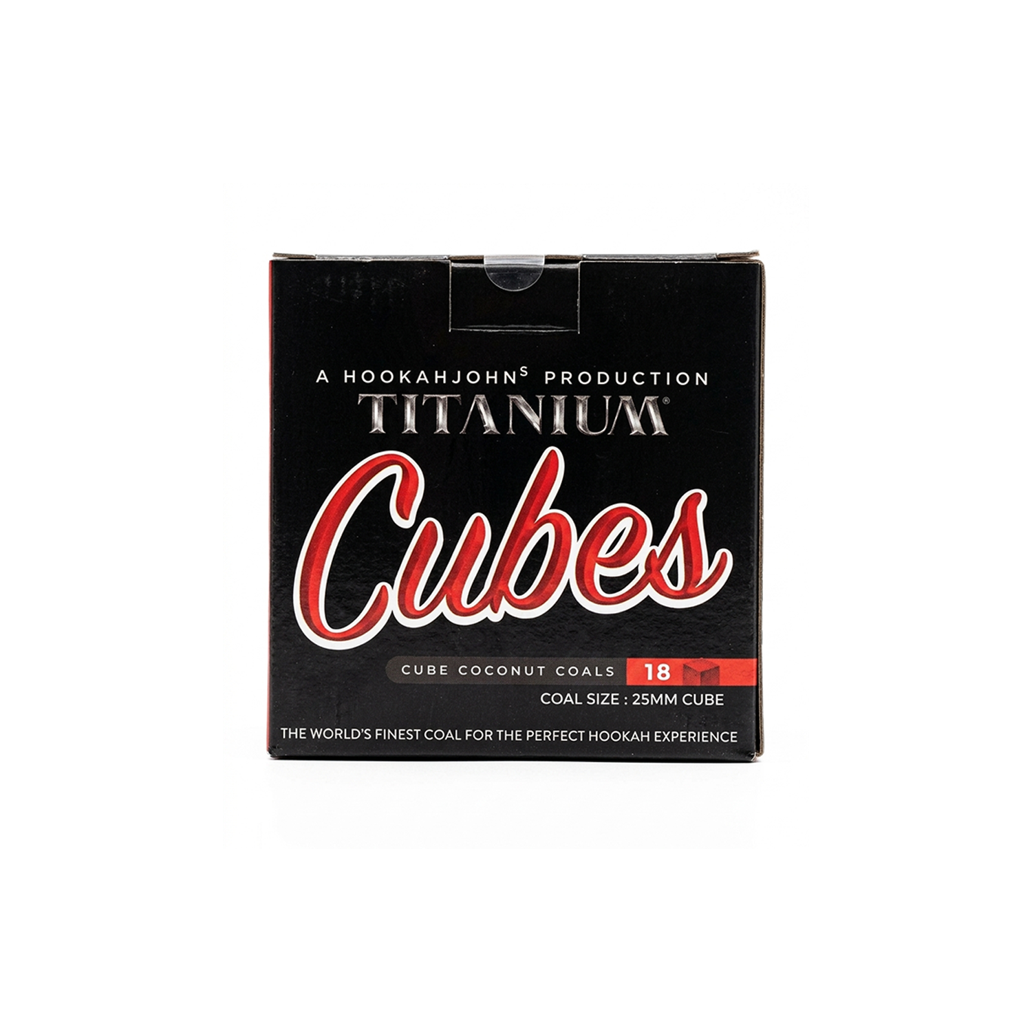 [TitC18C] Titanium Cubes 25mm Charcoal 18 pcs