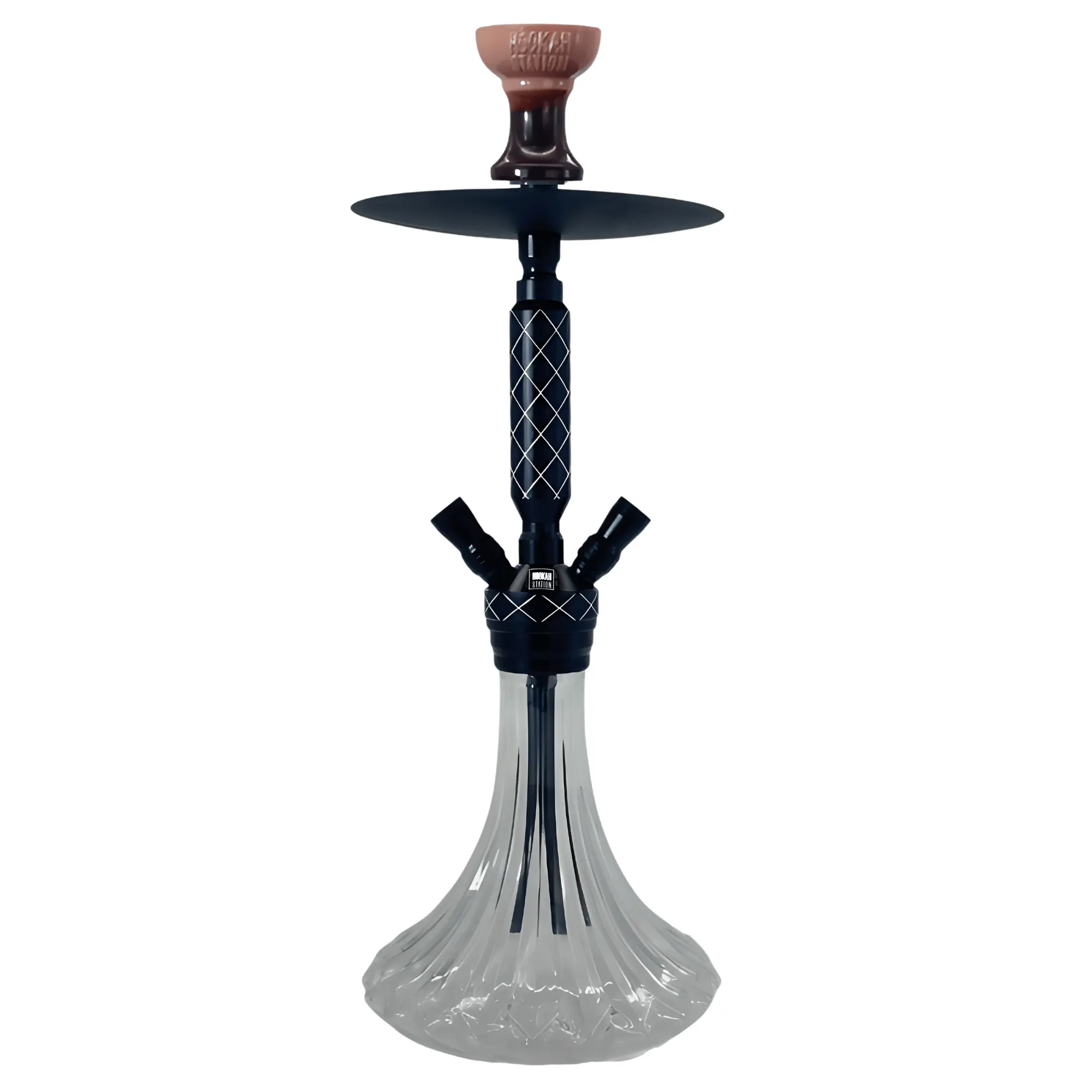 [Hoo-2135] Hookah Nation Dual Hose (Black)