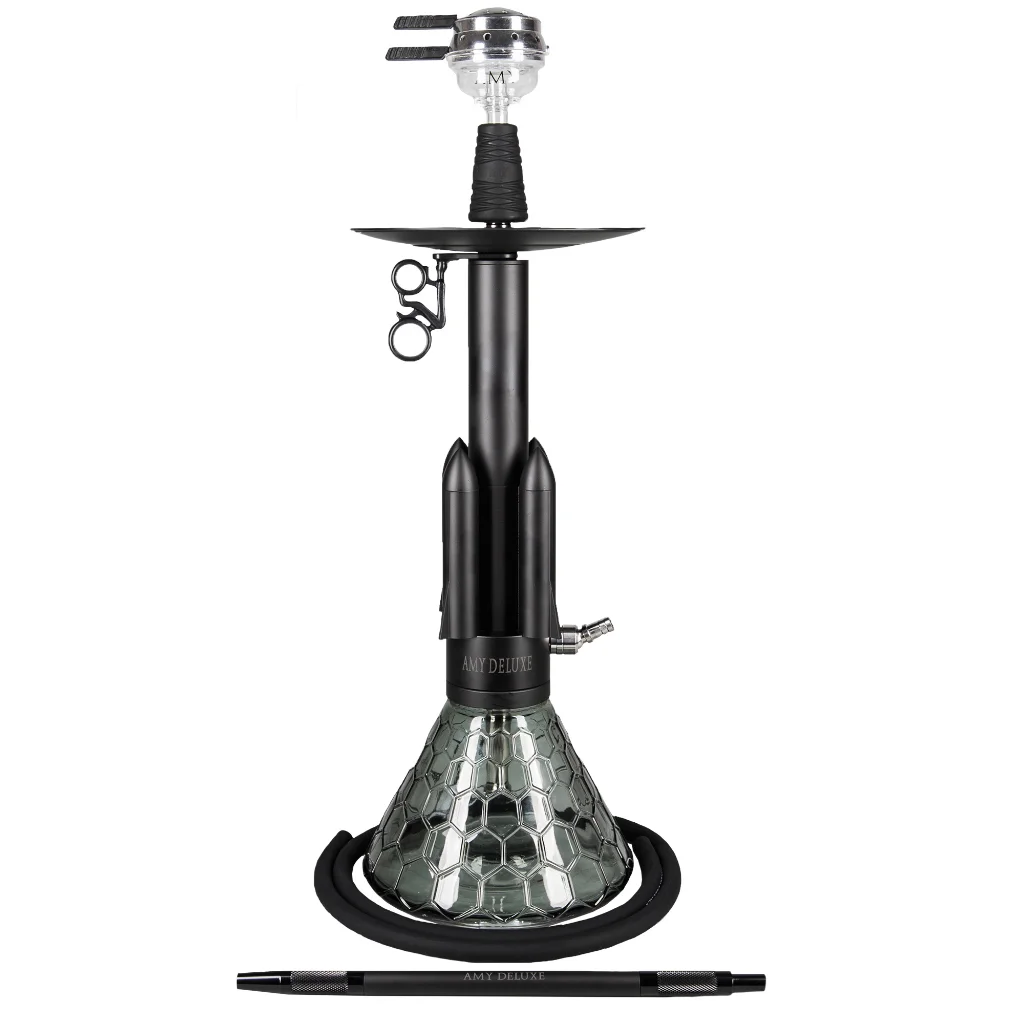 [Amy-573] Amy Deluxe Rocket Hookah 067.01 (Black Black)