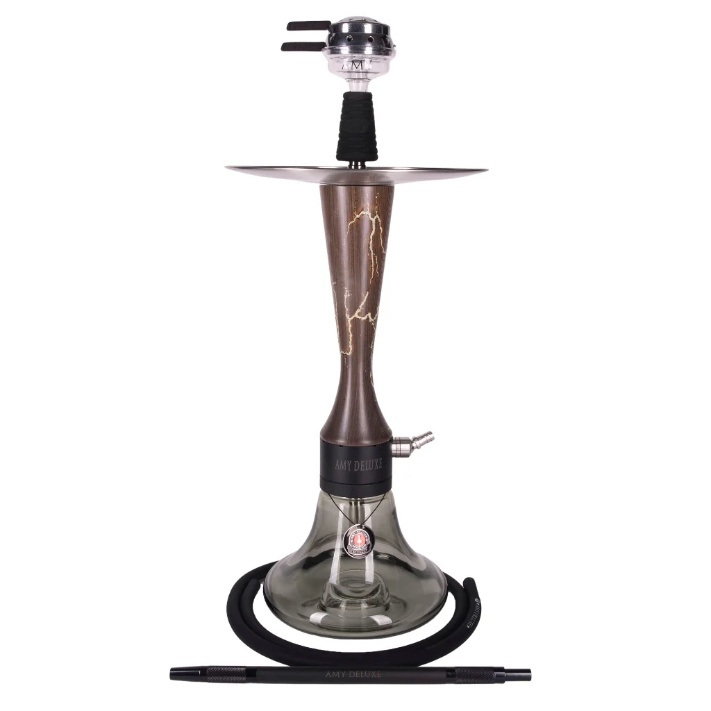 [Amy-581] Amy Deluxe Woodbull Hookah 089.01 (Black Wood Black)