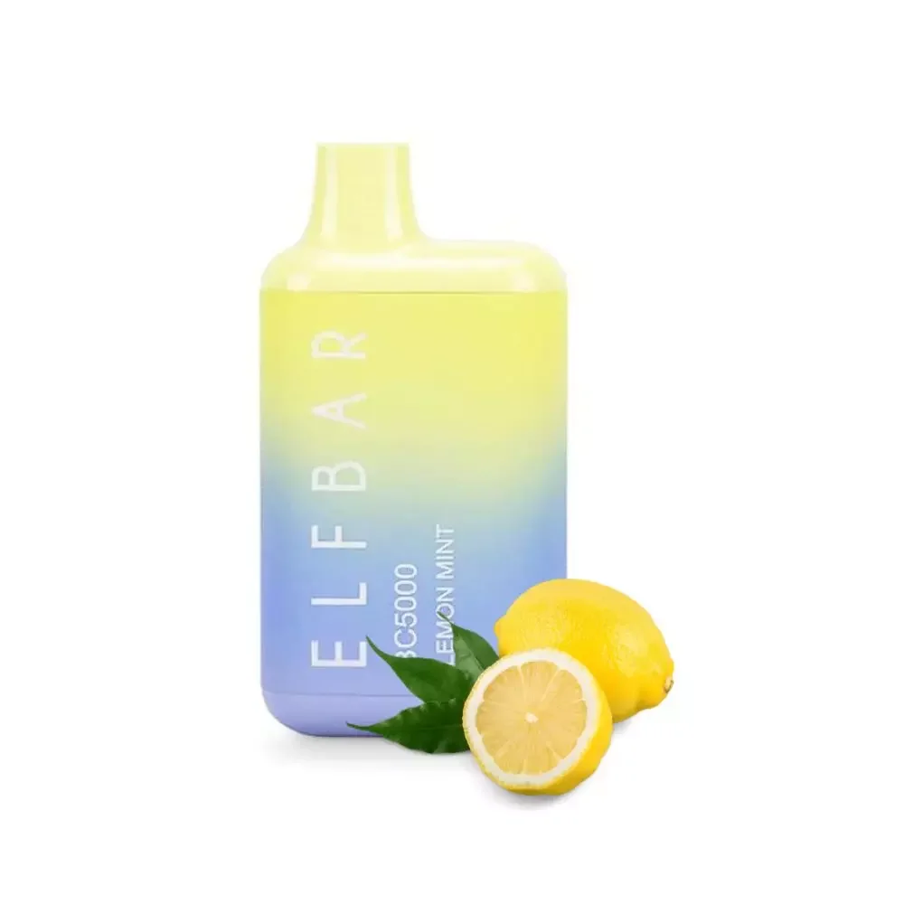 [Elf-1885] Elf Bar BC5000 Vape 10pc/Box (Lemon Mint)
